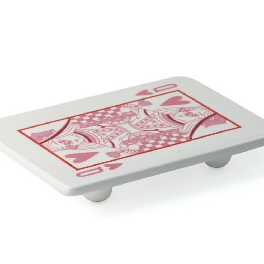 ❤️ Queen of Hearts Ceramic Serveware ❤️ Bullseye's Playground NWT ❤️ So Cute!